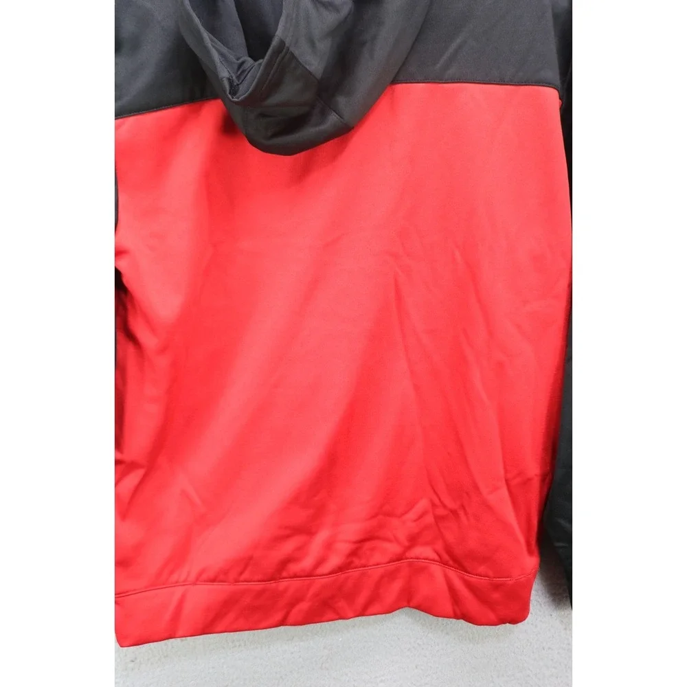 Reebok Boy's Red Black Long Sleeve Pullover Hoodie-XL(14-16)-Athleisure